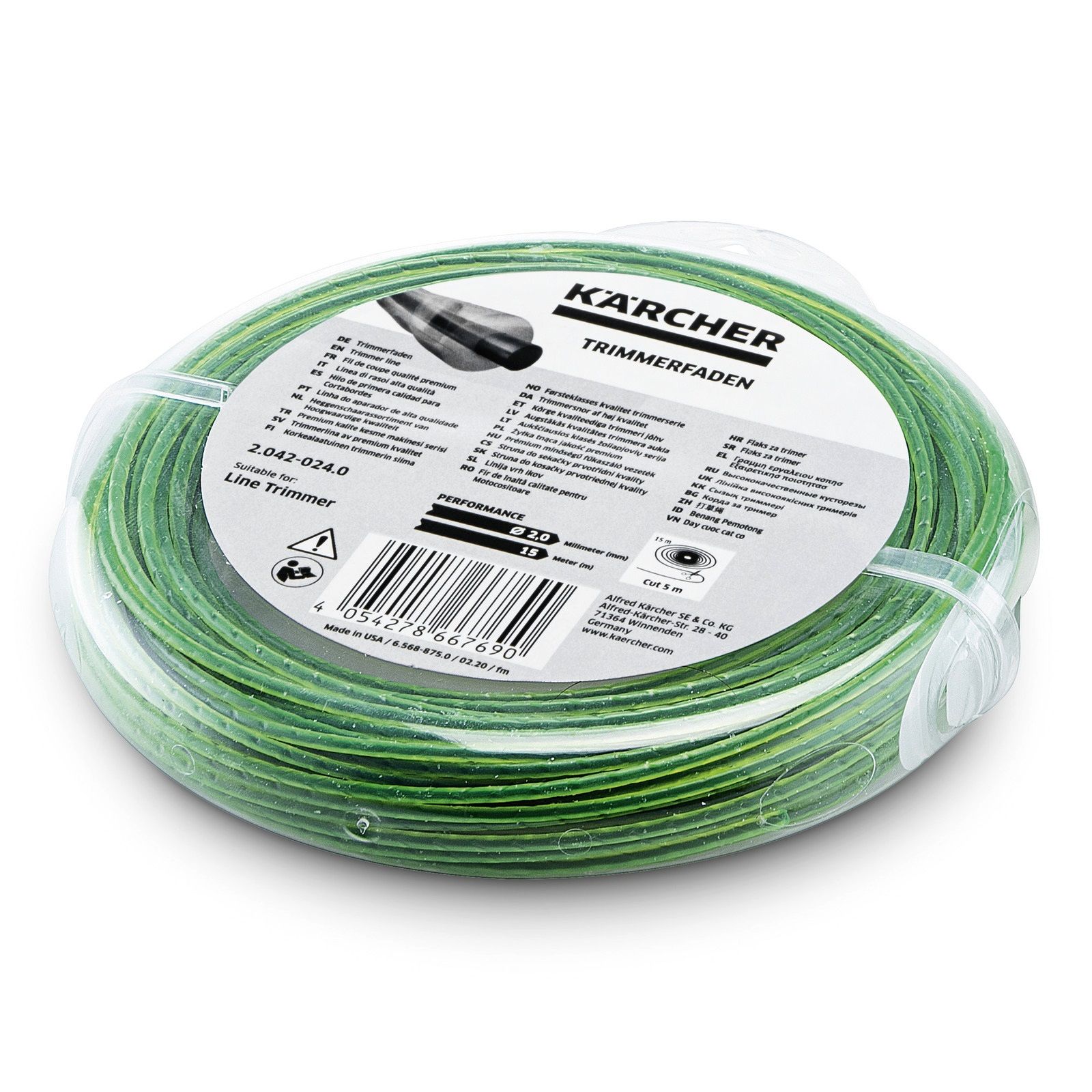 Leikkuulanka Karcher 2.042-024.0; 2 mm; 15 m