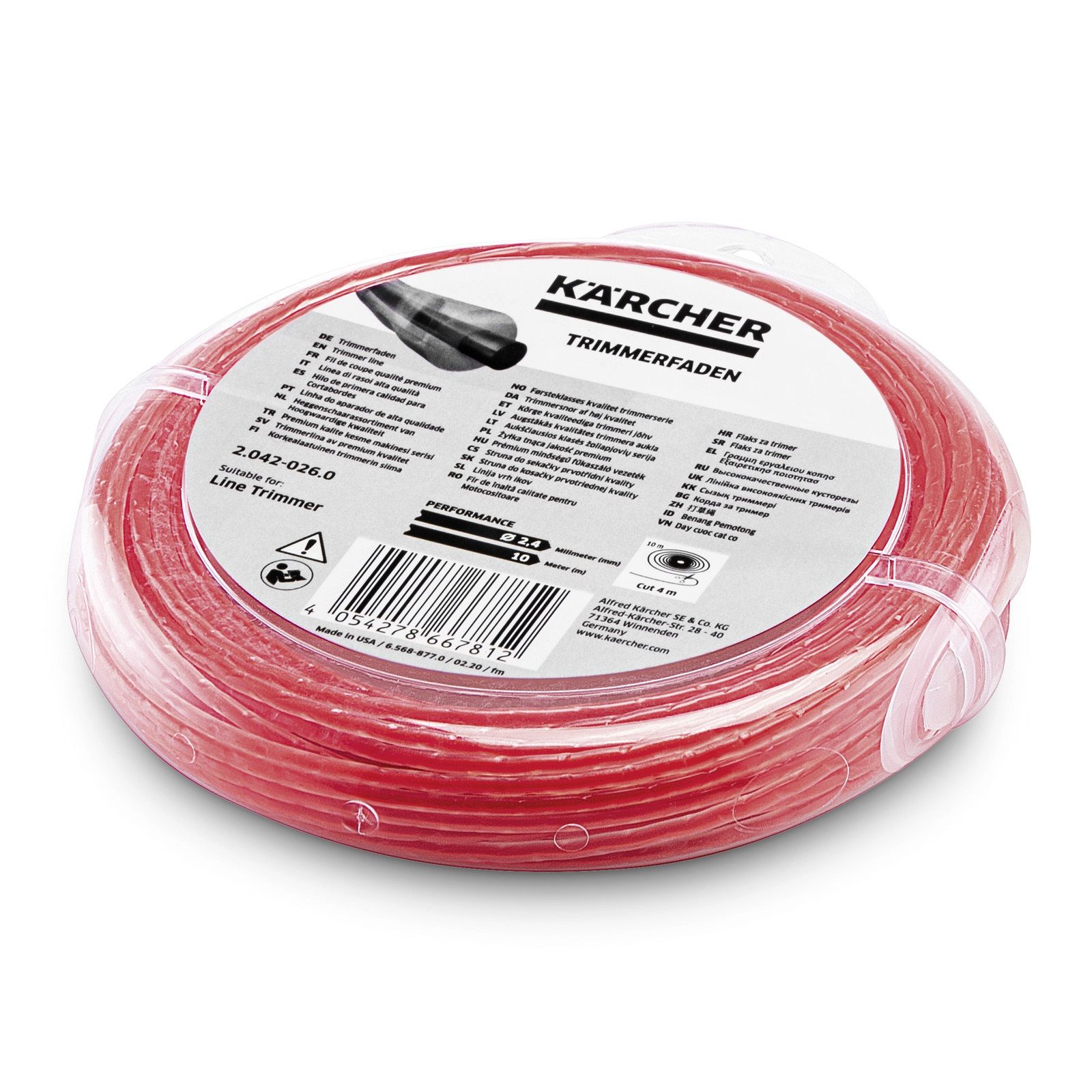 Leikkuulanka Karcher 2.042-026.0; 2,4 mm; 15 m