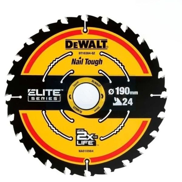 Katkaisuterä puulle DeWalt DT10402-QZ; 190x30 mm; 24T