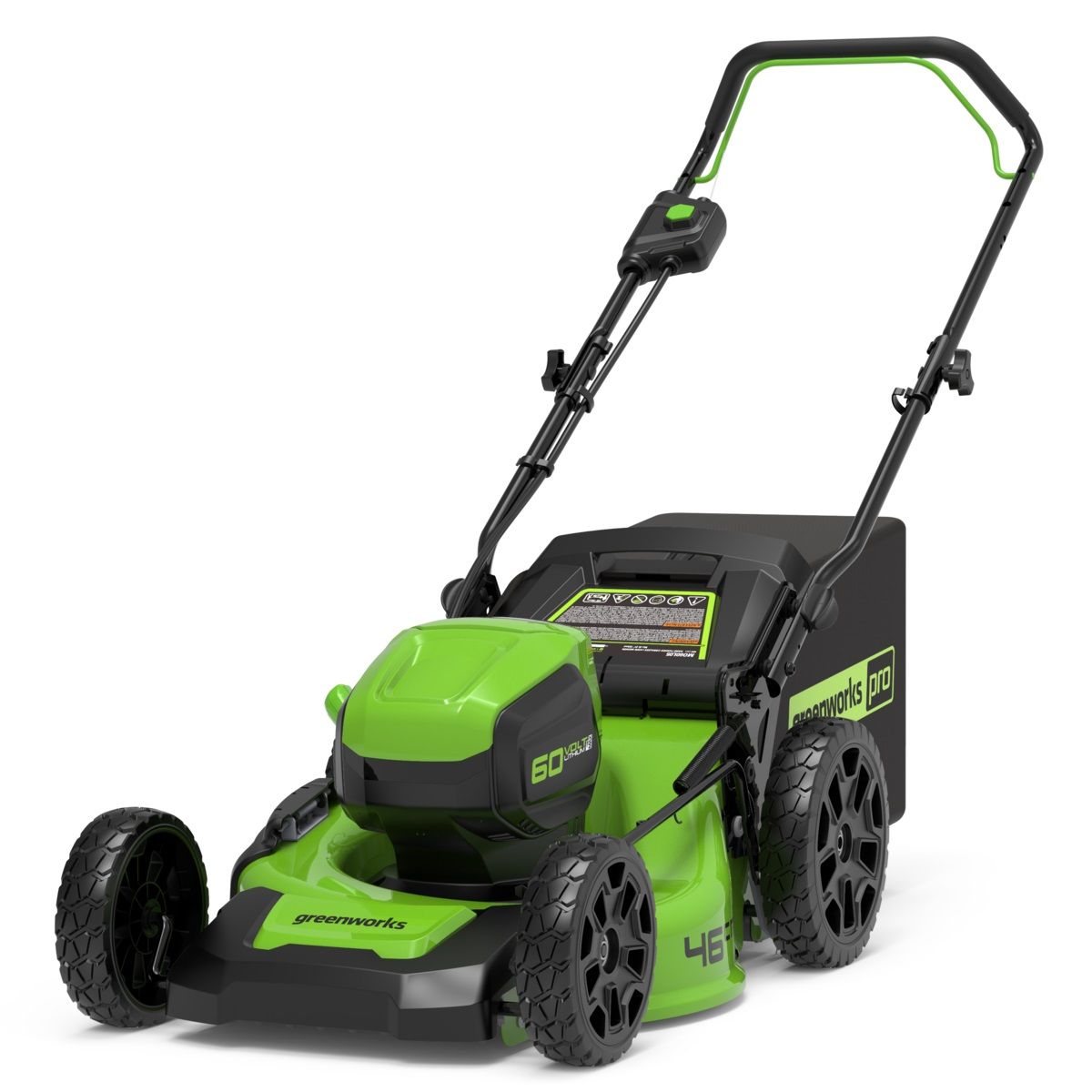 Akkukäyttöinen ruohonleikkuri Greenworks GD60LM46HP; 60 V (ilman akkua ja laturia)