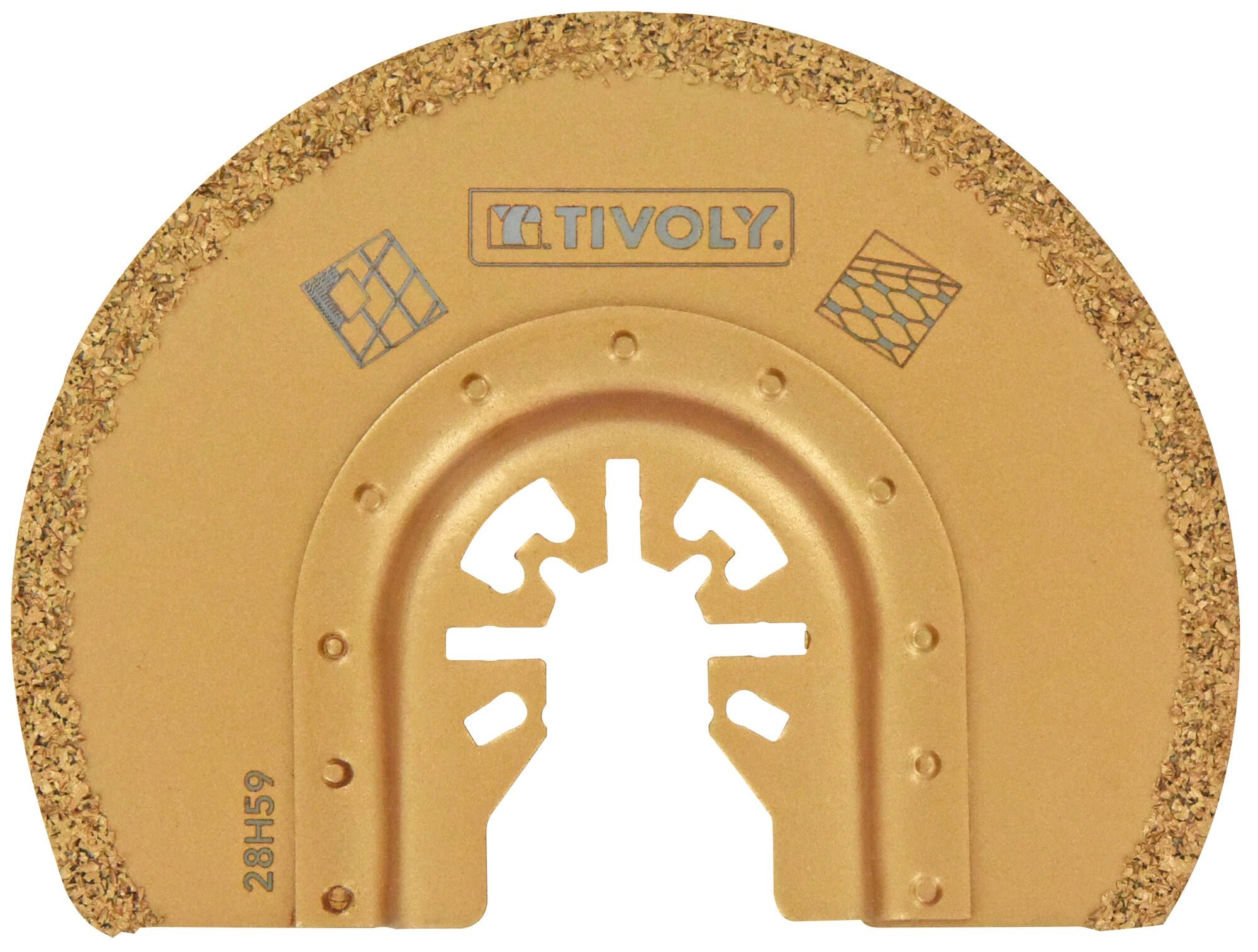 Puolipyöreä segmenttisahanterä Tivoly XT512520002; 87 mm