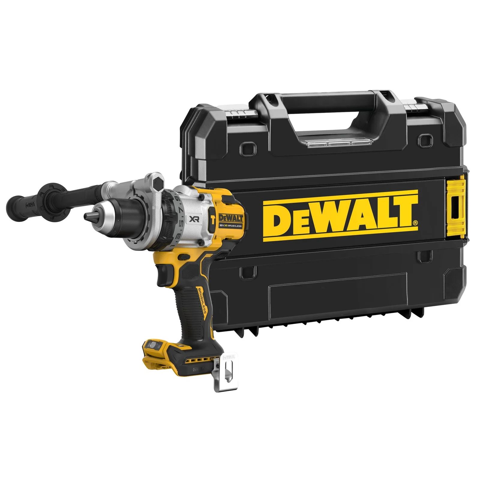 Iskupora / ruuvinväännin DeWalt DCD1007NT-XJ; 18 V (ilman akkua ja laturia)