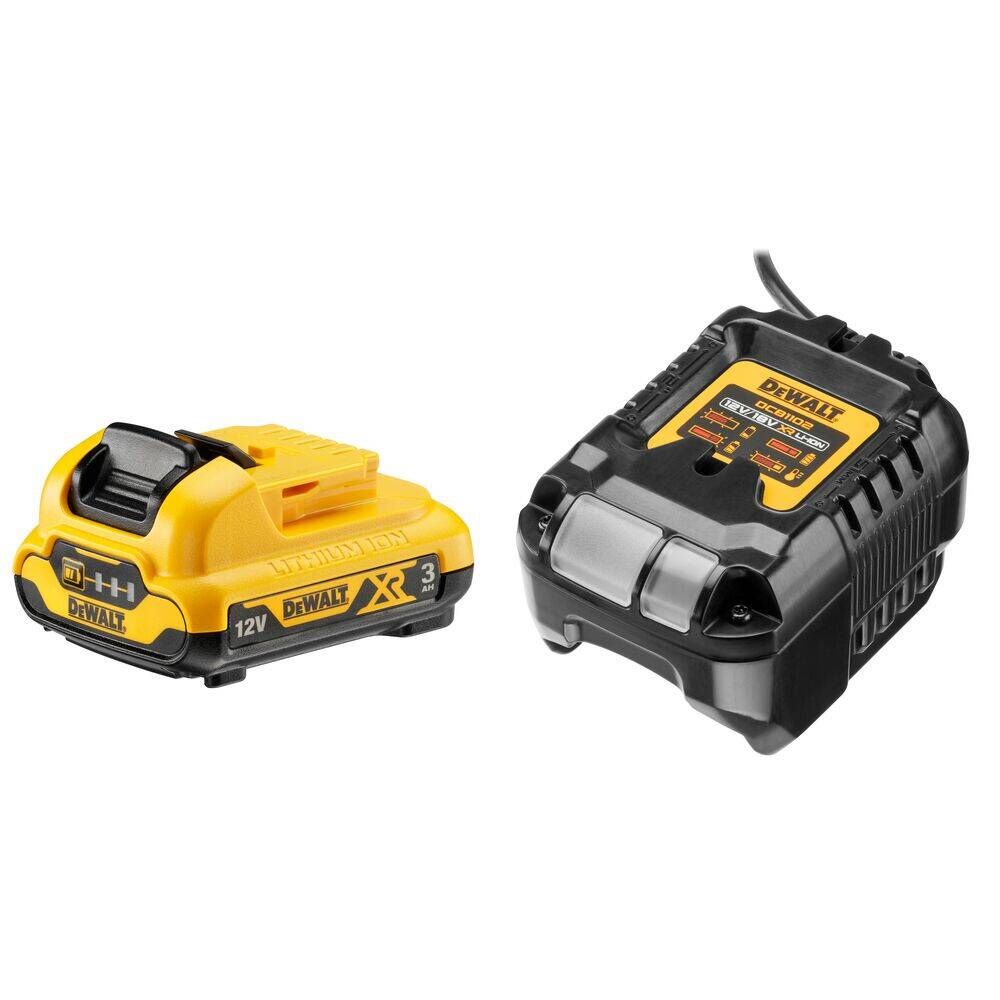 Akku DeWalt DCB1102P1-QW; 18 V; 3,0 Ah; Li-ion + latauslaite DCB1102