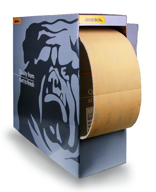 Hiekkapaperirulla Mirka 2912706112; 115x125 mm; P120; 150 kpl.