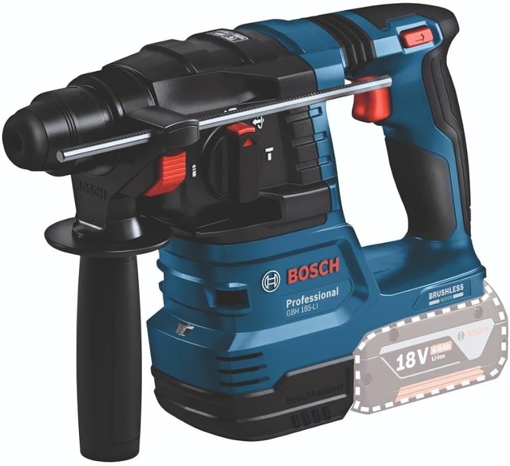 Poravasara Bosch GBH 18V-18 Professional; 1,5 J; SDS plus (ilman akkua ja laturia)
