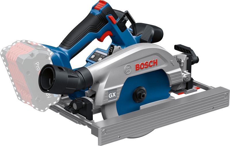 Akkupyörösaha Bosch GKS 18V-57-2 GX Professional; 18 V  (ilman akkua ja laturia)
