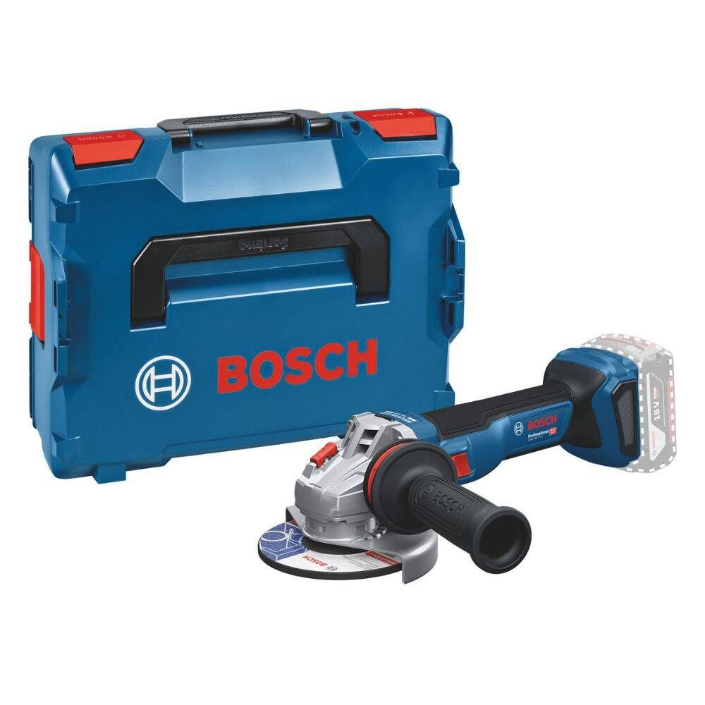 Akkukäyttöinen kulmahiomakone Bosch GWS 18V-11 S Professional; 125 mm; 18 V (ilman akkua ja laturia) + L-BOXX 136