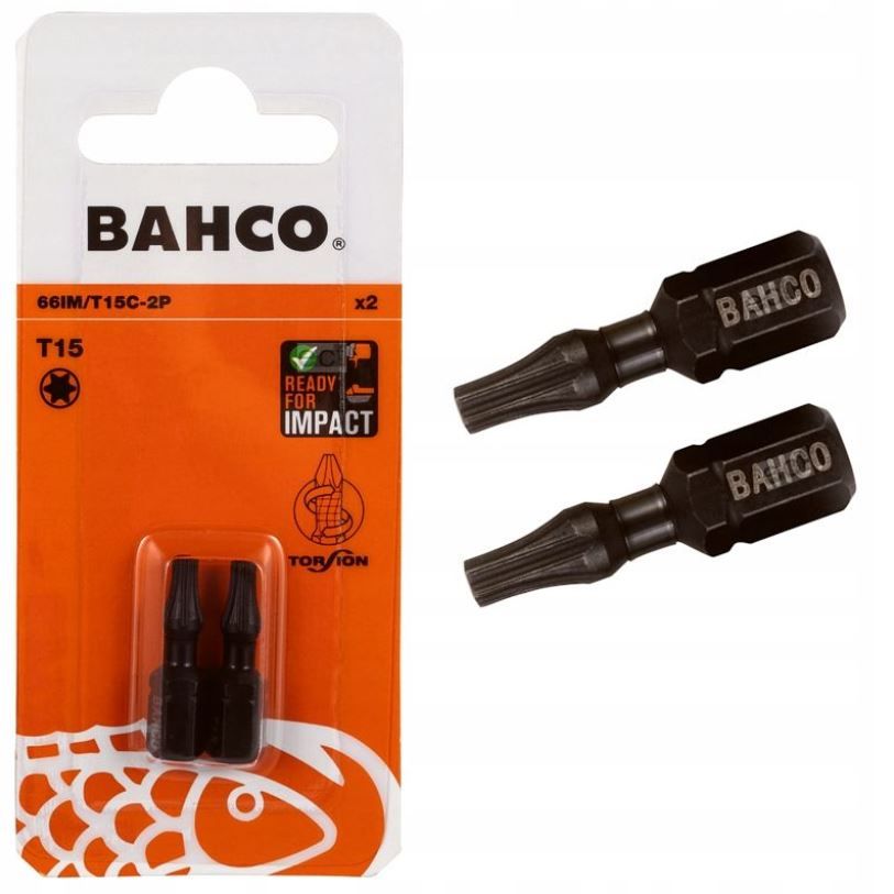 Kärkisarja iskevälle ruuvinvääntimelle Bahco 66IM/T15C-10P; T15; 10 kpl.