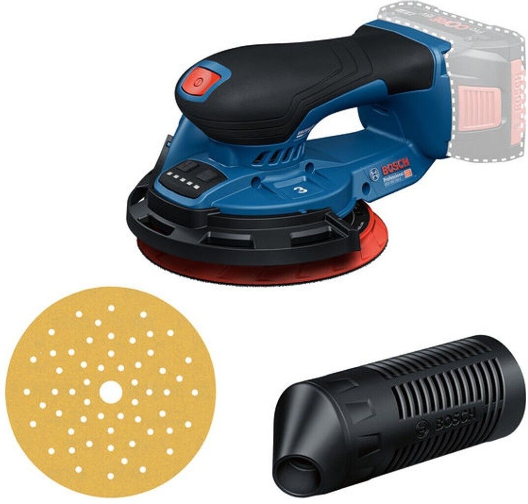 Epäkeskohiomakone Bosch GEX 18V-150-3 Professional; 18 V (ilman akkua ja laturia) + L-BOXX 162