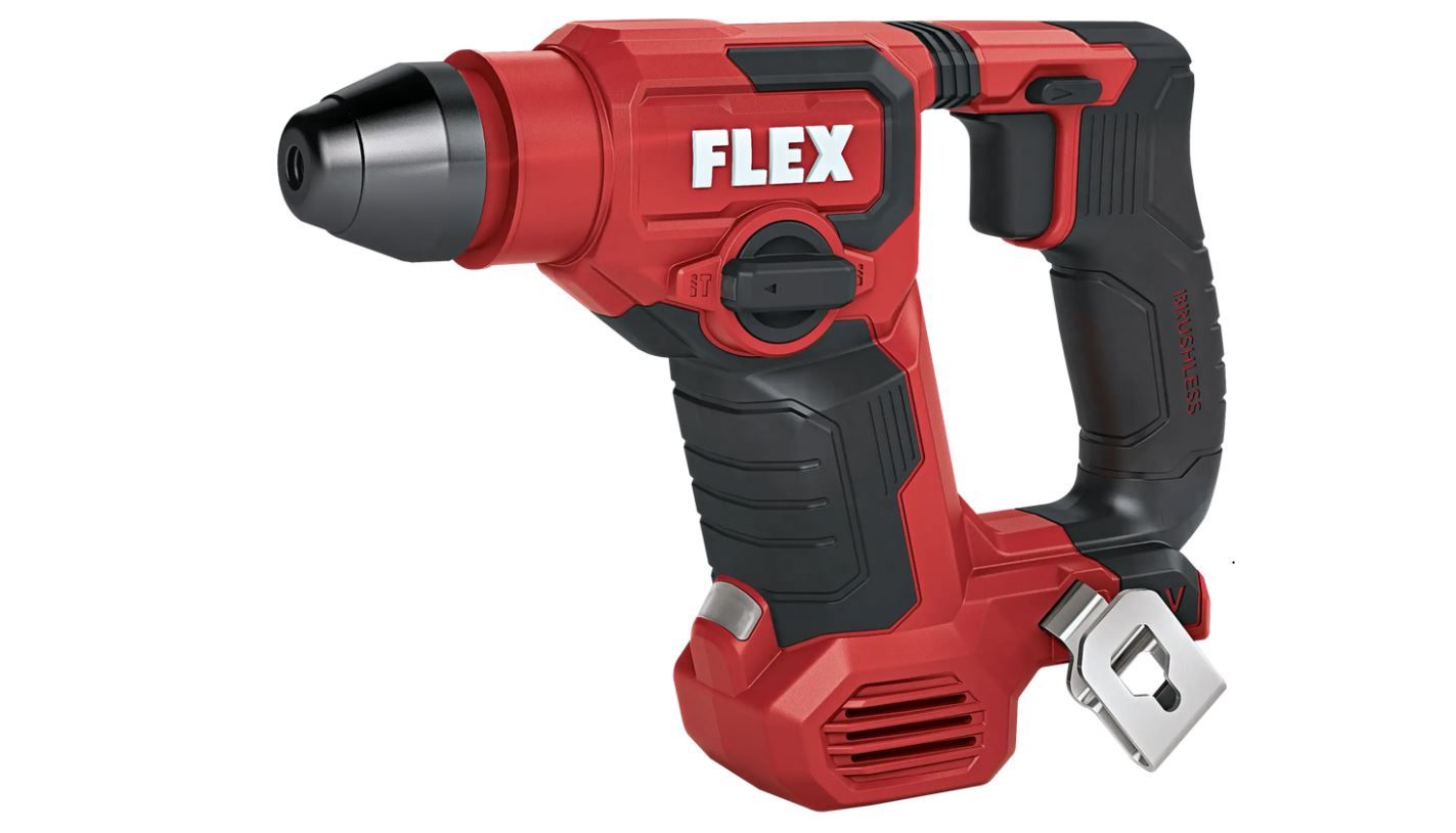 Akkukäyttöinen poravasara Flex FHE 1-16 12-EC C; 12 V; 1,5 J; SDS-plus (ilman akkua ja...