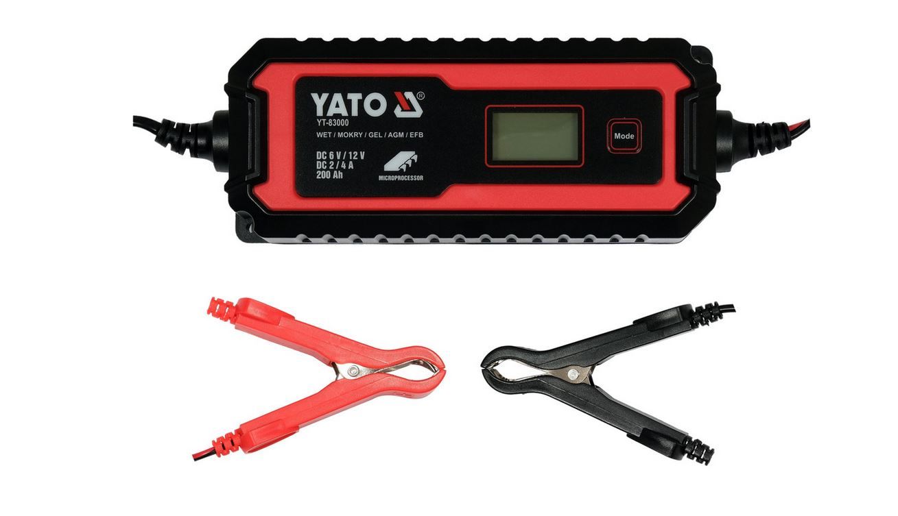 Auton akkulaturi Yato YT-83000; 6 V/12 V; 5-200 Ah
