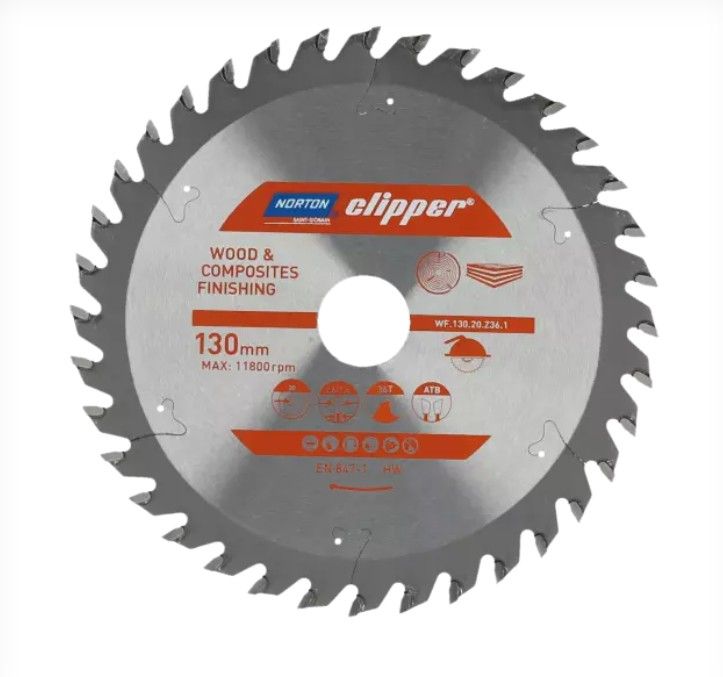 Katkaisuterä puulle Norton 70184608113; 255x30 mm; Z60