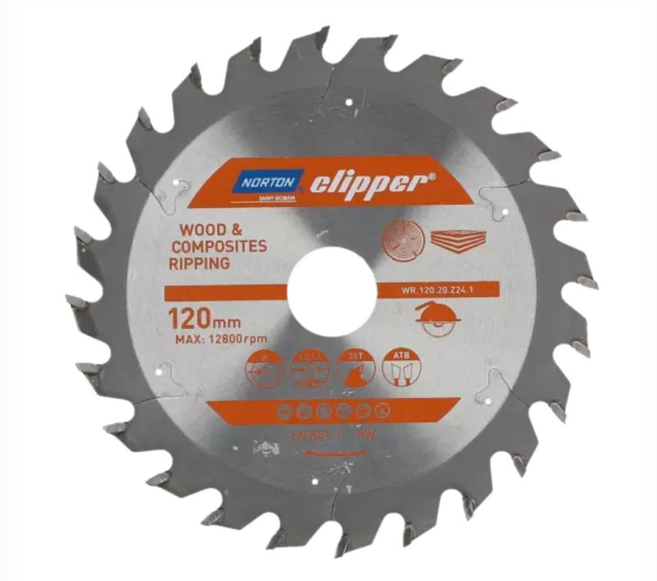 Katkaisuterä puulle Norton 70184608057; 216x30 mm; Z36