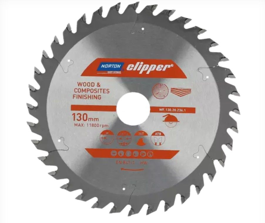 Katkaisuterä puulle Norton 70184608086; 160x20 mm; Z48