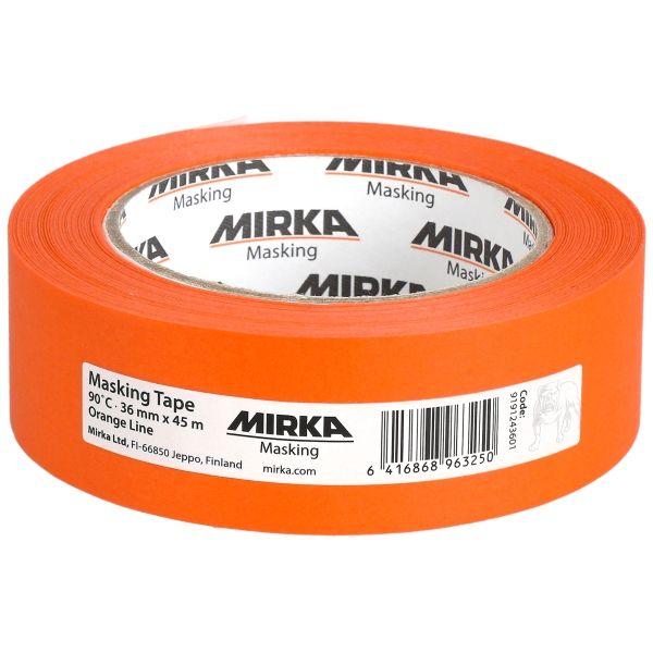 Maalarinteippi (suojaukseen) Mirka 9191243601; 36 mm; 45 m