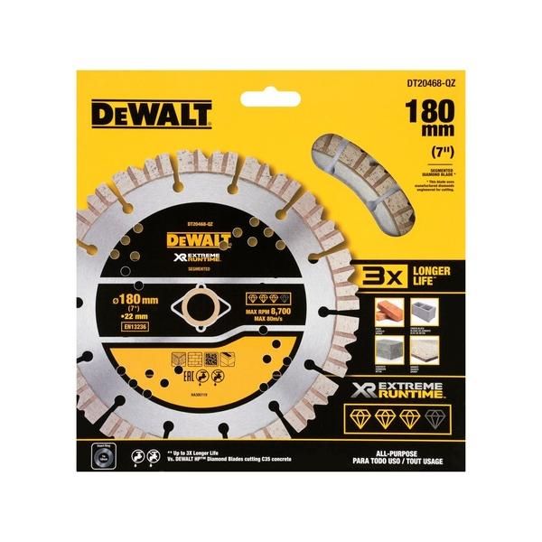 Timanttikatkaisulaikka DeWalt DT20468-QZ; 180x22,23 mm