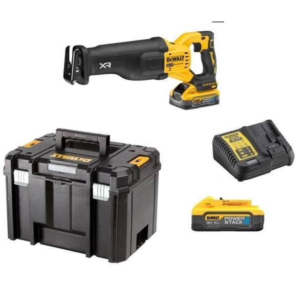 Akkupuukkosaha DeWalt DCS386H2T-QW; 18 V; 2x5,0 Ah akku