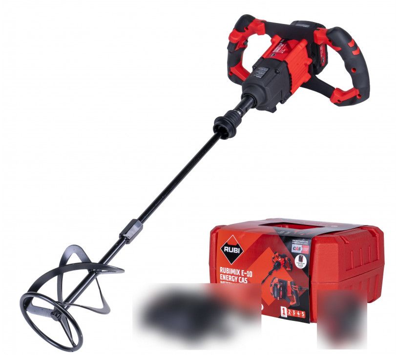 Sekoituskone Rubi RUBIMIX E-10 ENERGY; 18 V (ilman akkua ja laturia)
