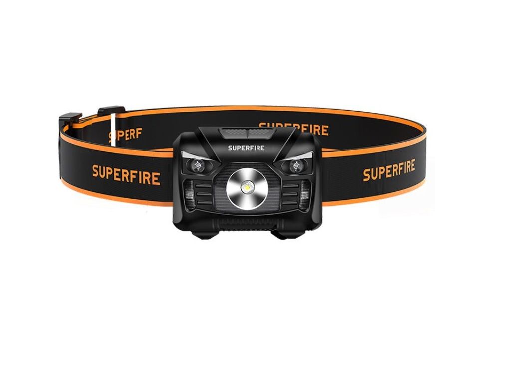 Otsalamppu SUPERFIRE-HL06; LED; 500 lm; 1x1,2 Ah akku