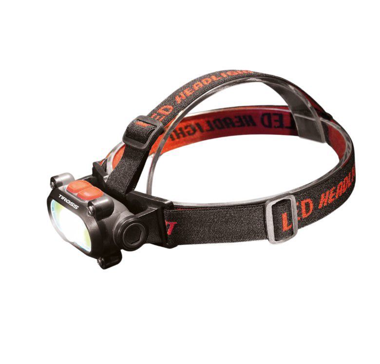 Otsalamppu Tiross TS-1963; LED; 120/200 lm; 1x1,2 Ah akku