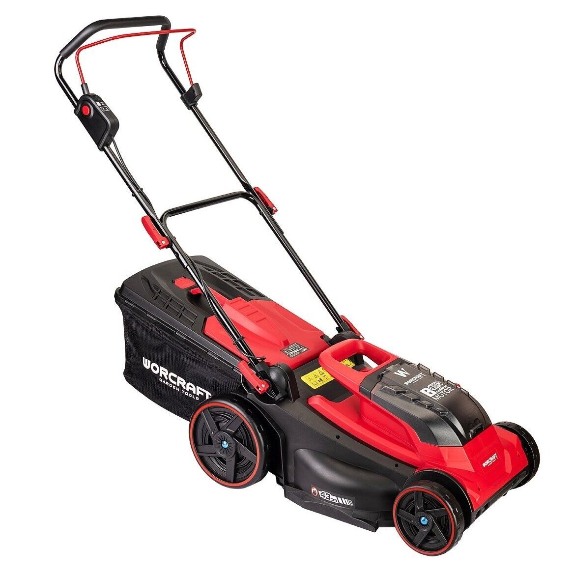 Akkukäyttöinen ruohonleikkuri Worcraft CLMS40LiBL; 2x20 V; 2x4,0 Ah akku