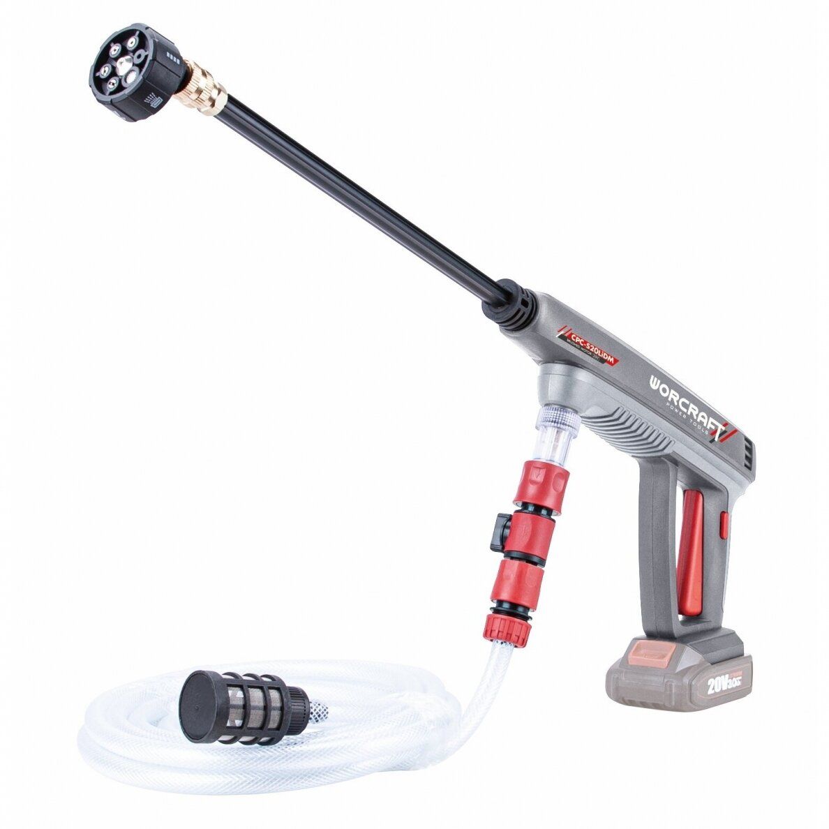 akkupainepesuri Worcraft CPCS20LiDM; 24 bar; 20 V; 1x2,0 Ah akku