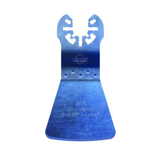 Joustava kaavin pehmeiden maton sideainejämien, maalijämien ja silikoniliitosten poistamiseen LEMAN F4010.01; 52 mm