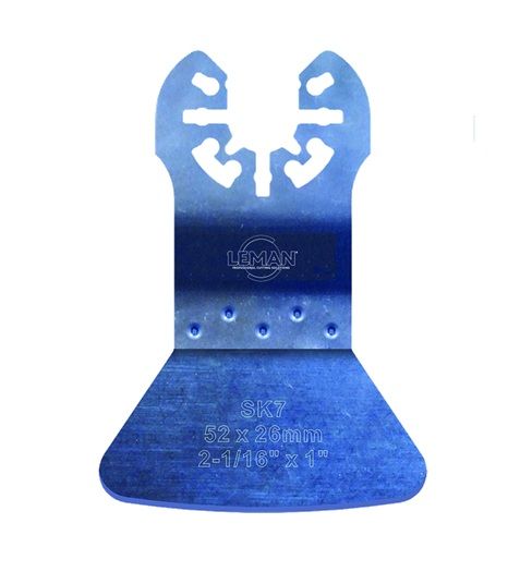 Joustava kaavin pehmeiden maton sideainejämien, maalijämien ja silikoniliitosten poistamiseen LEMAN F4011.01; 52 mm