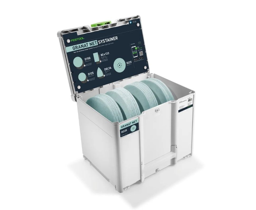 Hiomaverkko Festool GR NET; 225 mm; P80/120/180/240; 100 kpl.