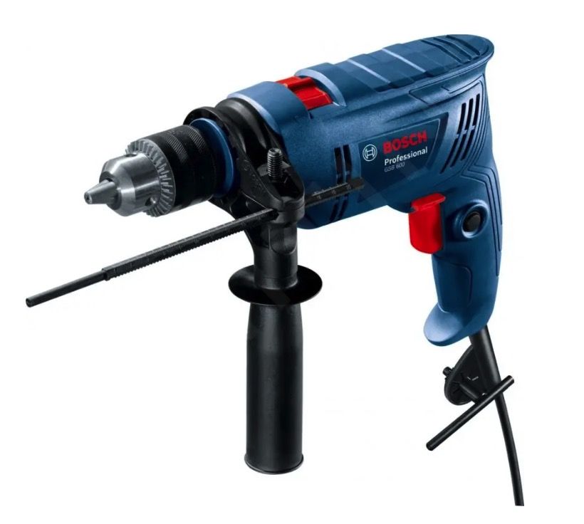 Iskuporakone Bosch GSB 600; 600 W + tarvikkeet