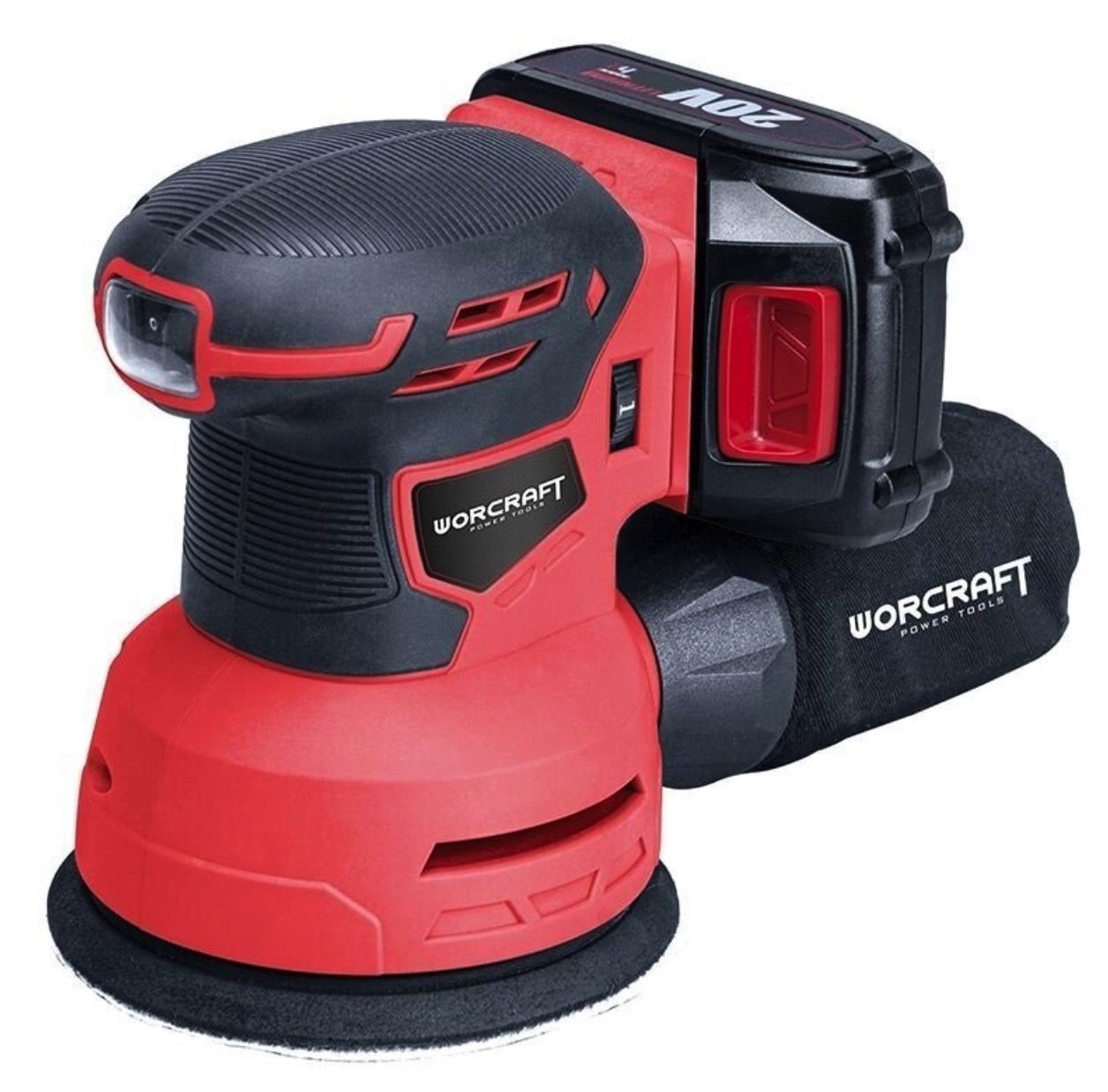 Epäkeskohiomakone Worcraft CRS-S20Li; 20 V; 1x4,0 Ah akku