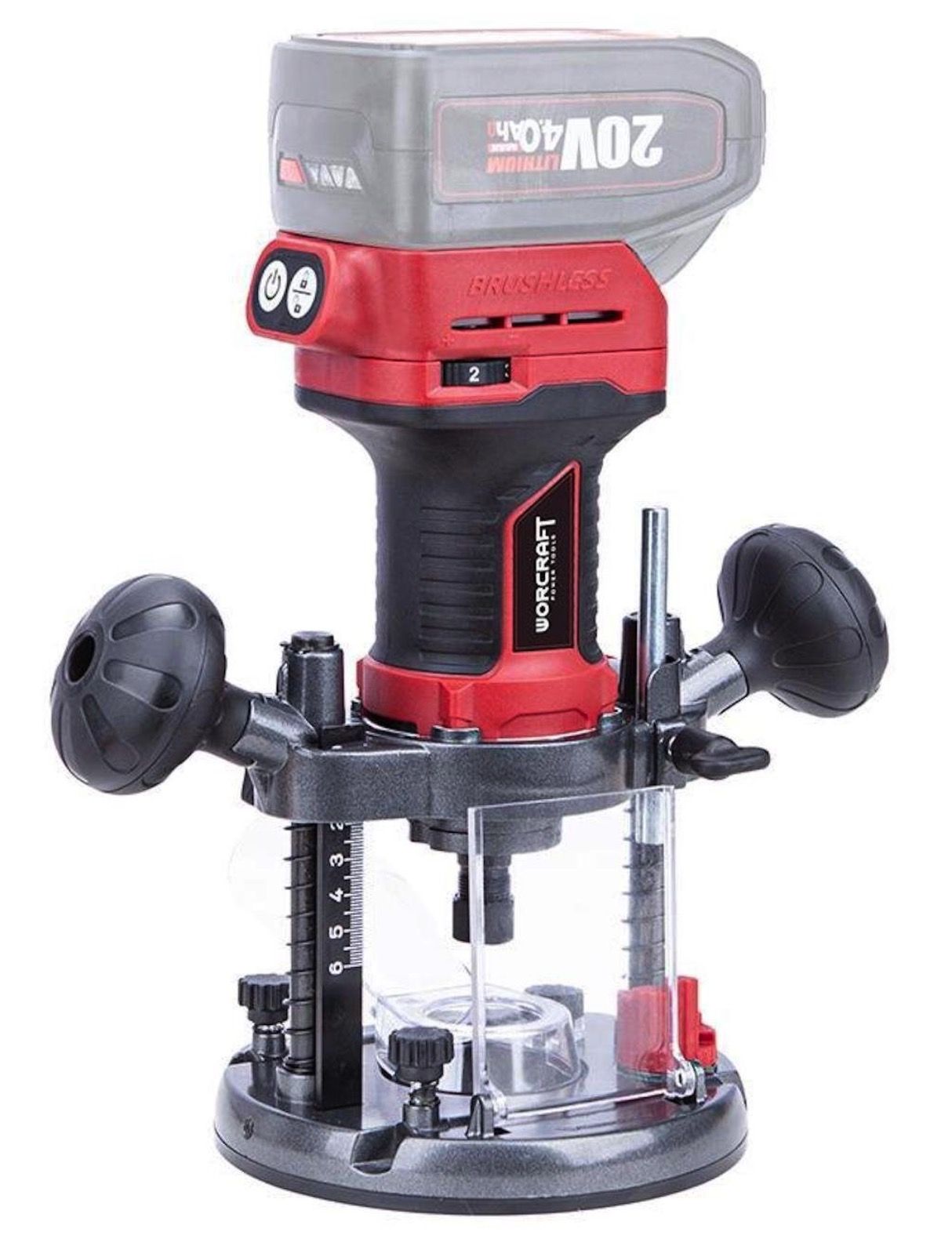 Yläjyrsin Worcraft CER-S20LiB; 20 V; (ilman akkua ja laturia)