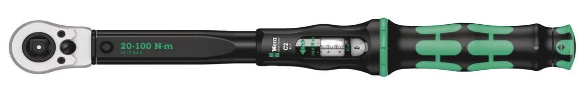 Momenttiavain Wera Click-Torque C 2 Push R/L; 1/2''; 20-100 Nm