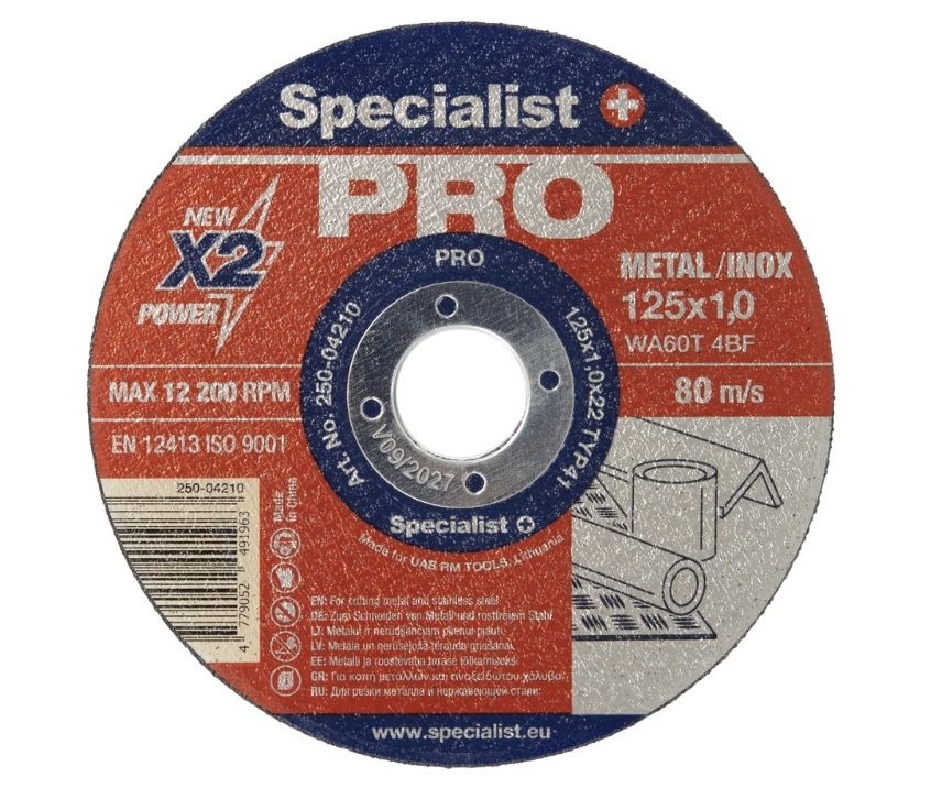 Katkaisulaikka metalli Specialist+ PRO; 125x1x22 mm