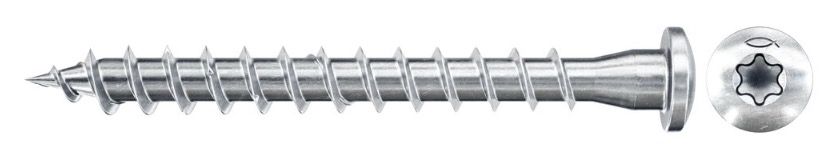 Puuruuvi Fischer FPF-PT ZPF; 5,0x50 mm; TX20; 200 kpl.