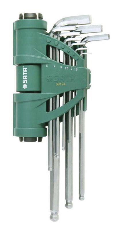 Kuusiokoloavain Sata S09124; 9 kpl.