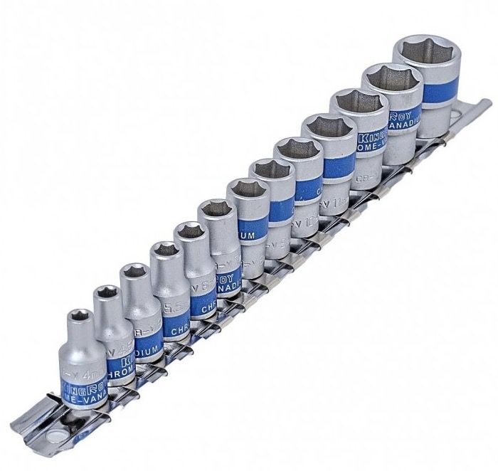 Kuusiohylsysarja KingRoy KR30151013; 1/4''; 13 kpl.