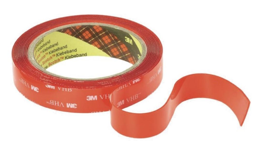 Kaksipuolinen tarttuva teippi 3M VHB 4910F; 19 mm; 3 m; läpinäkyvä