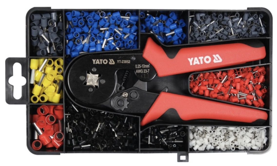 Johtopihdit Yato YT-23052; 175 mm + tarvikkeet