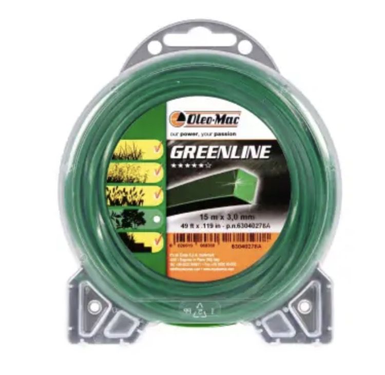 Leikkuulanka Oleo-Mac 63040278A; 3,0 mm/15 m