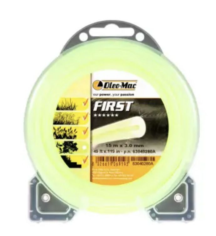 Leikkuulanka Oleo-Mac 63040280A; 3,0 mm/15 m