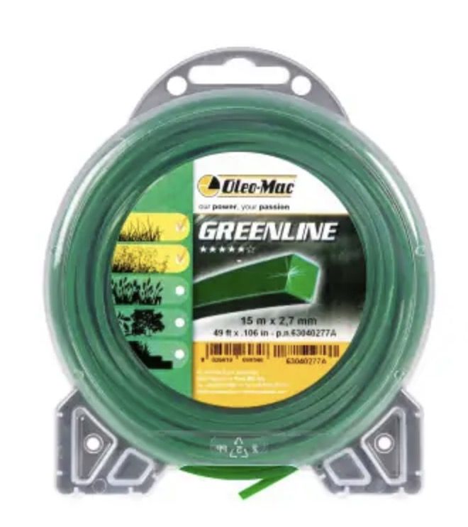 Leikkuulanka Oleo-Mac 63040277A; 2,7 mm/15 m