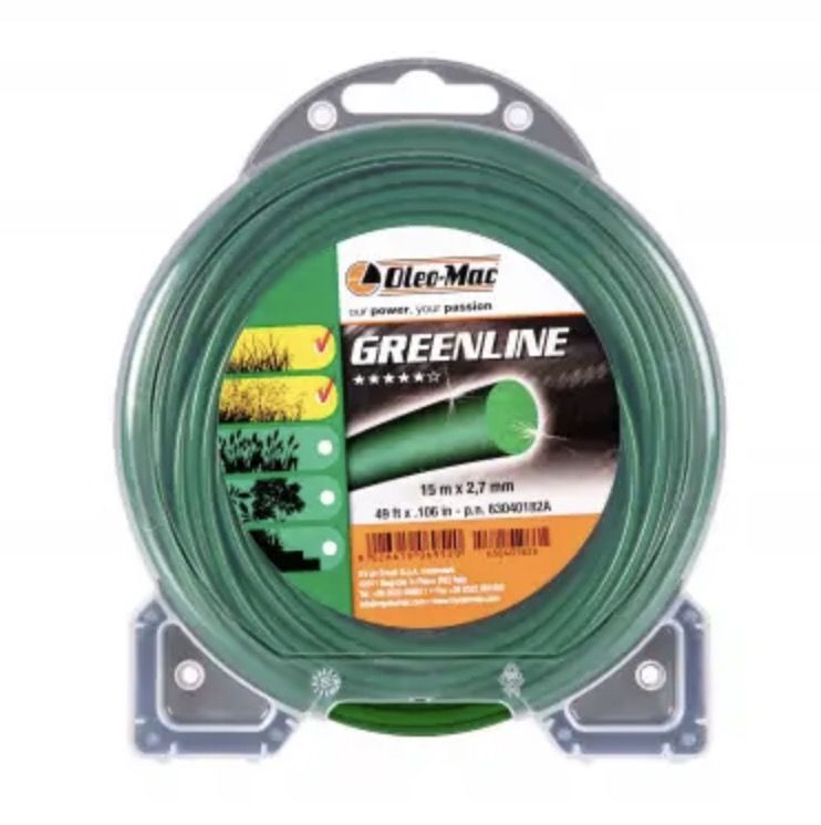 Leikkuulanka Oleo-Mac 63040182A; 2,7 mm/15 m