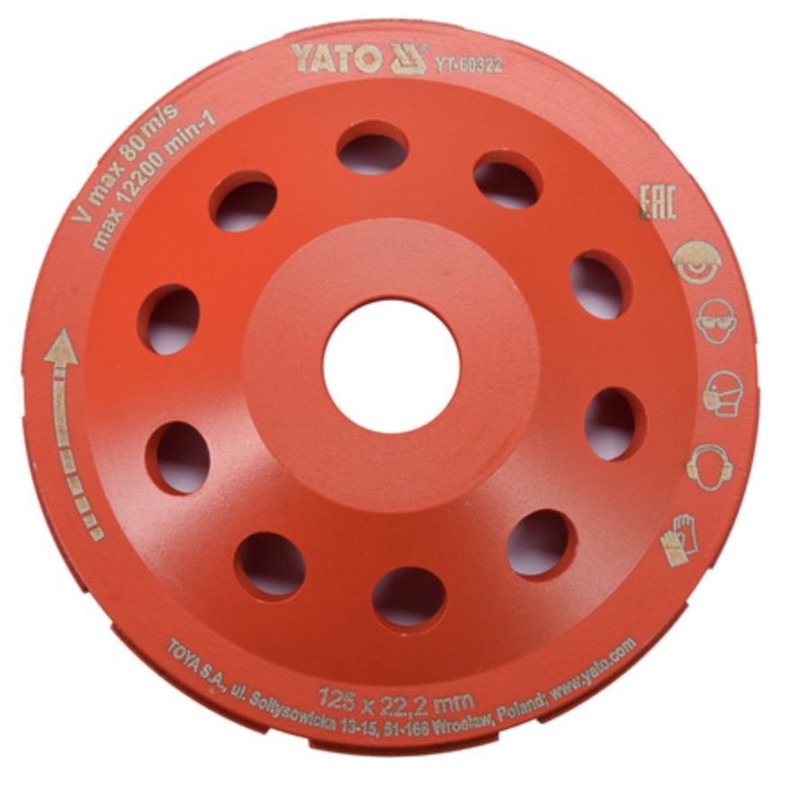 Timanttihiomalaikka Yato YT-60322; 125 mm