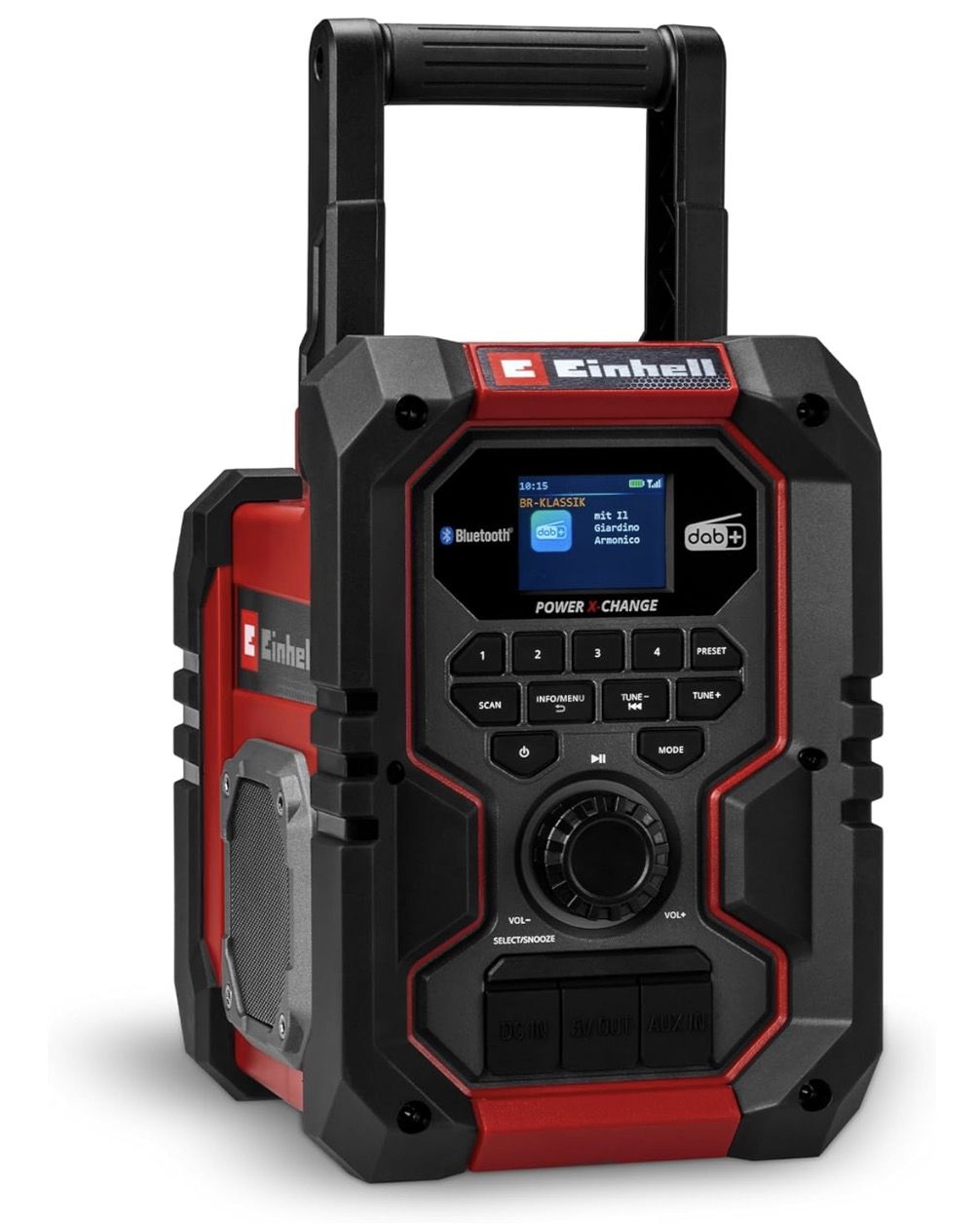 Radio Einhell TE-CR 18 Li DAB+/FM/BT; 18 V (ilman akkua ja laturia)