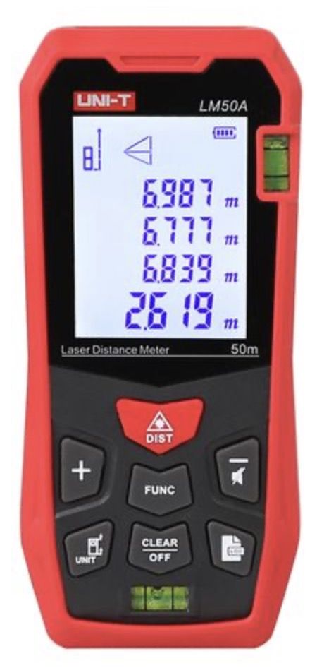 Laseretäisyysmittalaite UNI-T LM50A