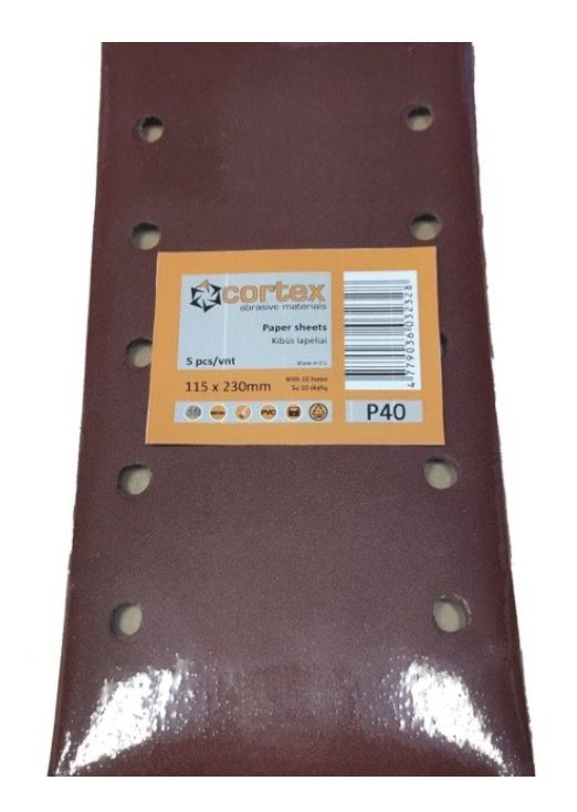 Hiomapaperi Cortex 31420; 115x230 mm; P150; 5 kpl.