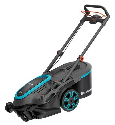 Akkukäyttöinen ruohonleikkuri Gardena PowerMax Duo 46/36V P4A; 18 V; 2x4,0 Ah akku