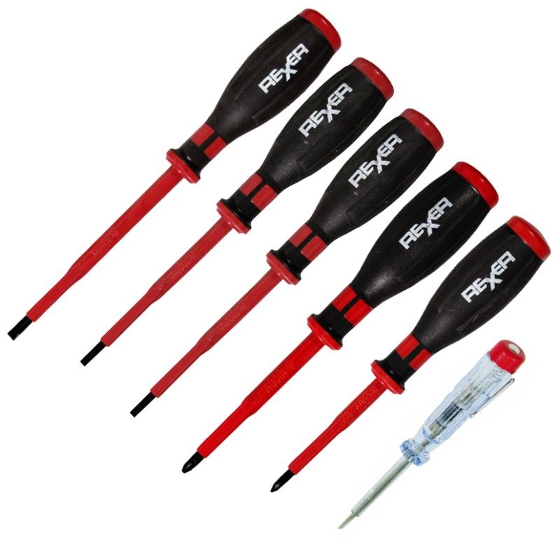 Ruuvimeisselisetti Rexxer RA-04-257; 6 kpl.