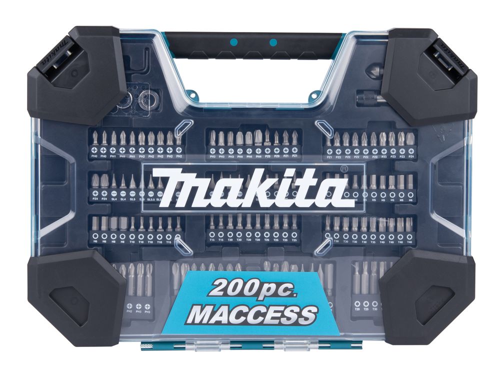 Pora- ja ruuvipääsetti Makita E-22610; 200 kpl.